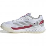 Tenis Adidas Courtquick Padel Branco Prata Rosa Feminino