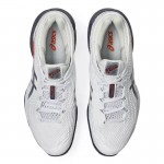 Tenis Asics Court FF 3 Clay Branco Cinza Laranja