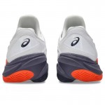 Tenis Asics Court FF 3 Clay Branco Cinza Laranja