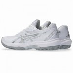 Tenis Asics Game FF Clay Branco Prata Feminino