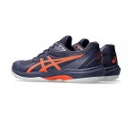 Tenis Asics Game FF Clay Indigo Azul Laranja