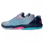 Tenis Asics Game FF Padel Cinza Azul Aqua