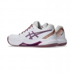 Tenis Asics Gel Dedicate 8 Padel Branco Escuro Ube Feminino