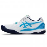 Asics Gel Resolution 9 Clay White Aqua Sapatilhas