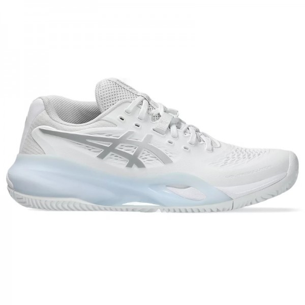 Tenis Asics Gel Resolution X Clay Branco Prateado para Mulheres