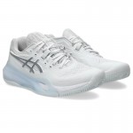 Tenis Asics Gel Resolution X Clay Branco Prateado para Mulheres