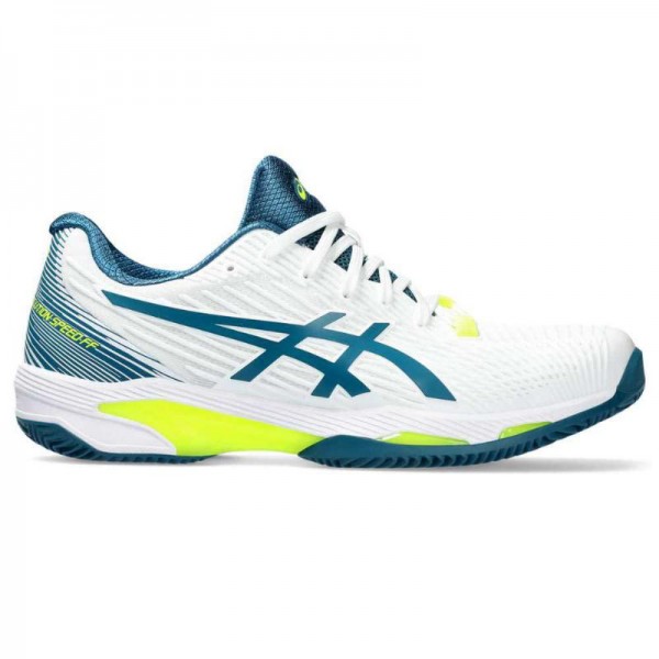 Tenis Asics Solution Speed FF 2 Argila Branco Cinza Azul