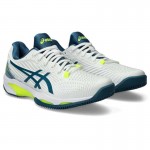 Tenis Asics Solution Speed FF 2 Argila Branco Cinza Azul