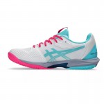 Tenis Asics Solution Speed FF 3 Padel Branco Rosa