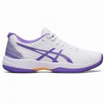 Tenis Asics Solucão Swift FF Argila Branca Ametista Mulheres