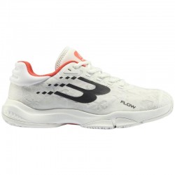 Tenis Bullpadel Flow 24I Branco Laranja