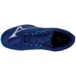 Tenis Mizuno Wave Exceed Light 2 Clay Azul Escuro Branco