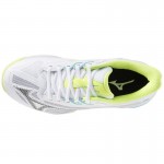 Tenis Mizuno Wave Exceed Light 2 Clay Branco Preto Lima para Mulheres