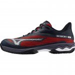 Mizuno Wave Exceed Light 2 Padel Preto Branco Vermelho Tenis